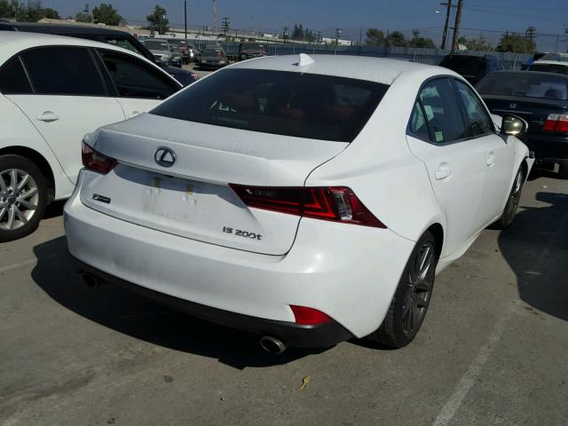 JTHBA1D27G5001438 - 2016 LEXUS IS 200T WHITE photo 4