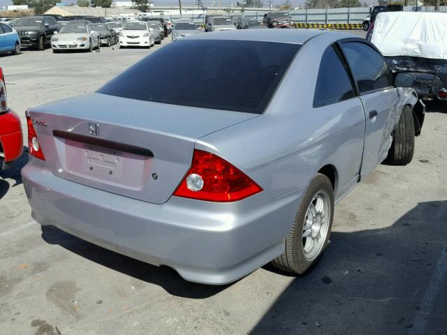 1HGEM21185L077865 - 2005 HONDA CIVIC DX V SILVER photo 4