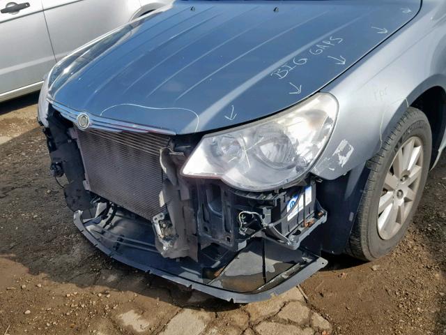 1C3LC45B59N515375 - 2009 CHRYSLER SEBRING LX SILVER photo 9