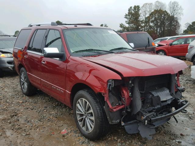 5LMJJ2JT6FEJ07578 - 2015 LINCOLN NAVIGATOR 红色 照片 1