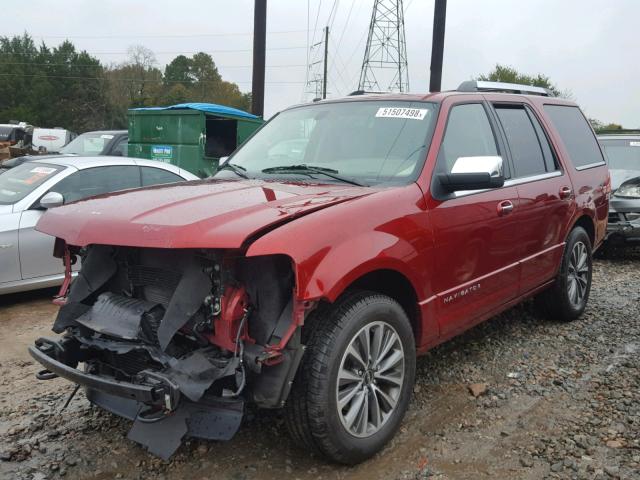 5LMJJ2JT6FEJ07578 - 2015 LINCOLN NAVIGATOR 红色 照片 2