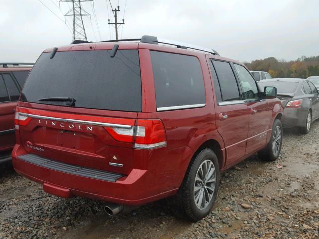 5LMJJ2JT6FEJ07578 - 2015 LINCOLN NAVIGATOR 红色 照片 4