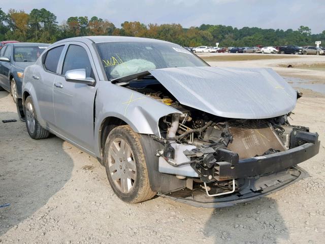 1B3BD4FB2BN537392 - 2011 DODGE AVENGER EX SILVER photo 1