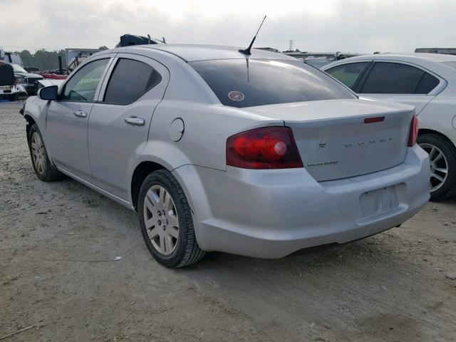 1B3BD4FB2BN537392 - 2011 DODGE AVENGER EX SILVER photo 3