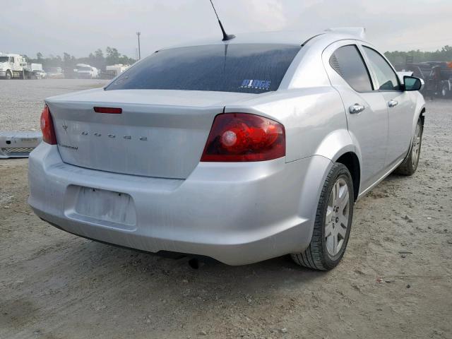 1B3BD4FB2BN537392 - 2011 DODGE AVENGER EX SILVER photo 4