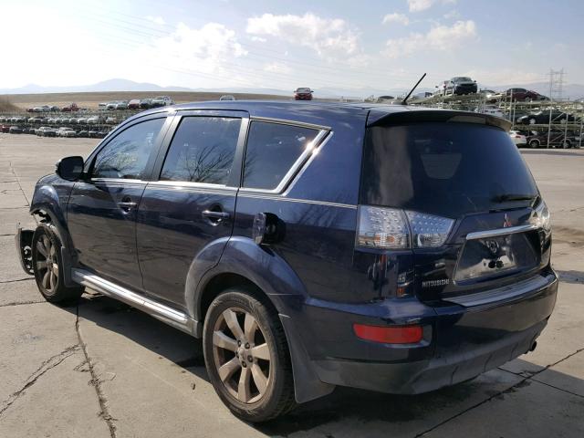 JA4JT5AX9AZ012191 - 2010 MITSUBISHI OUTLANDER BLUE photo 3