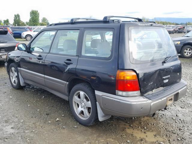 JF1SF6552XG747539 - 1999 SUBARU FORESTER S BLACK photo 3