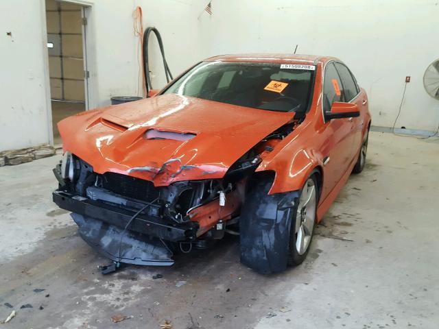 6G2EC57Y88L143012 - 2008 PONTIAC G8 GT ORANGE photo 2