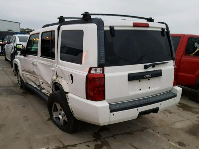 1J8HH48K39C529570 - 2009 JEEP COMMANDER WHITE photo 3