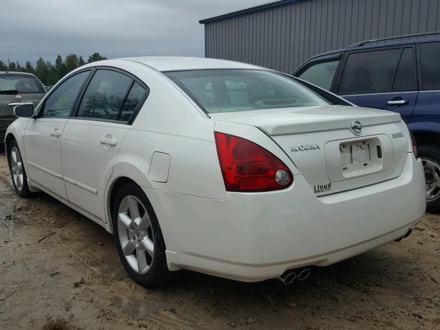 1N4BA41E04C881431 - 2004 NISSAN MAXIMA SE WHITE photo 3