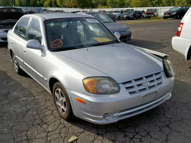 KMHCG45C34U524031 - 2004 HYUNDAI ACCENT GL SILVER photo 1