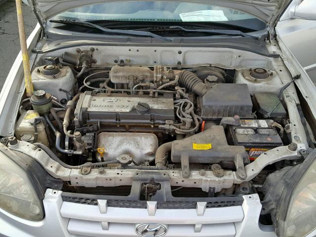 KMHCG45C34U524031 - 2004 HYUNDAI ACCENT GL SILVER photo 7