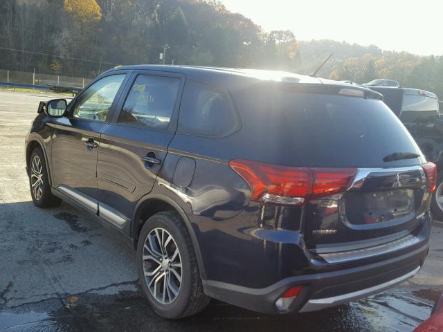 JA4AZ3A32GZ023929 - 2016 MITSUBISHI OUTLANDER BLUE photo 3