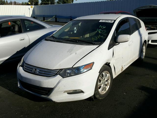 JHMZE2H77AS029165 - 2010 HONDA INSIGHT EX WHITE photo 2