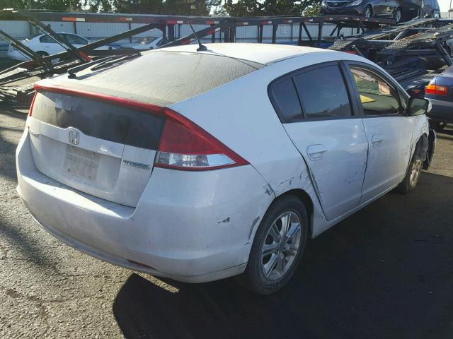 JHMZE2H77AS029165 - 2010 HONDA INSIGHT EX WHITE photo 4