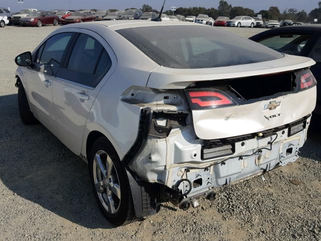 1G1RH6E48EU150137 - 2014 CHEVROLET VOLT WHITE photo 3