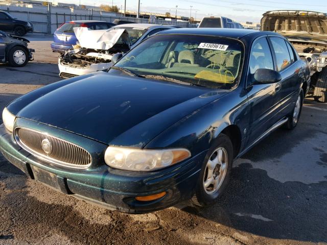 1G4HP54K1Y4281670 - 2000 BUICK LESABRE CU GREEN photo 2