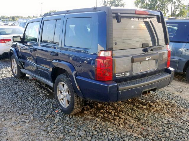 1J8HG48N46C219369 - 2006 JEEP COMMANDER ლურჯი ფოტო 3