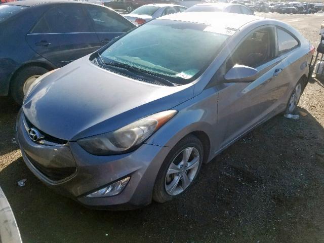 KMHDH6AE4DU011178 - 2013 HYUNDAI ELANTRA CO BLUE photo 2