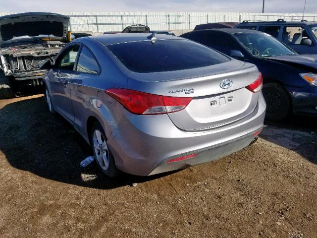 KMHDH6AE4DU011178 - 2013 HYUNDAI ELANTRA CO BLUE photo 3