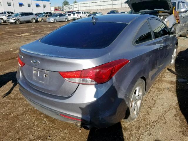 KMHDH6AE4DU011178 - 2013 HYUNDAI ELANTRA CO BLUE photo 4