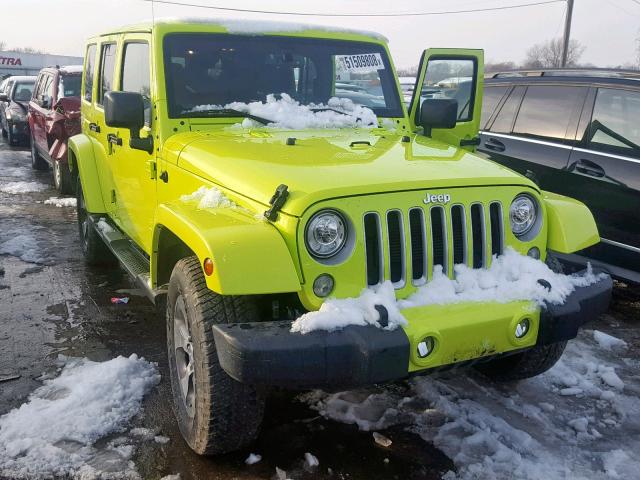 1C4BJWEG1HL536996 - 2017 JEEP WRANGLER U GREEN photo 1