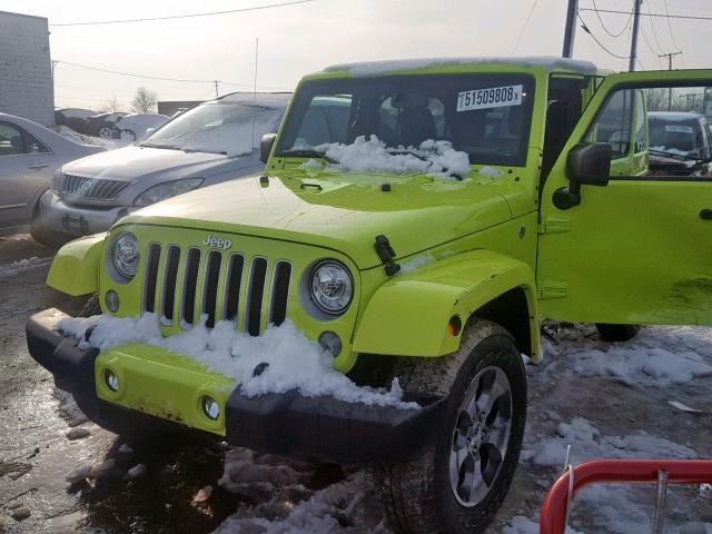 1C4BJWEG1HL536996 - 2017 JEEP WRANGLER U GREEN photo 2