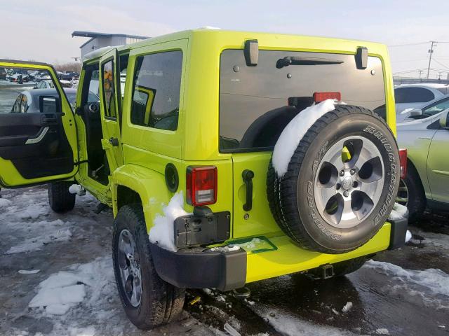 1C4BJWEG1HL536996 - 2017 JEEP WRANGLER U GREEN photo 3