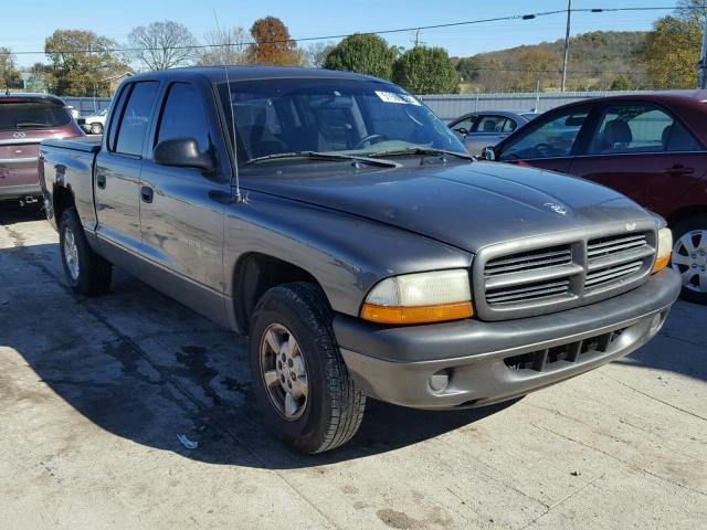 1B7HL38X42S589414 - 2002 DODGE DAKOTA QUA GRAY photo 1