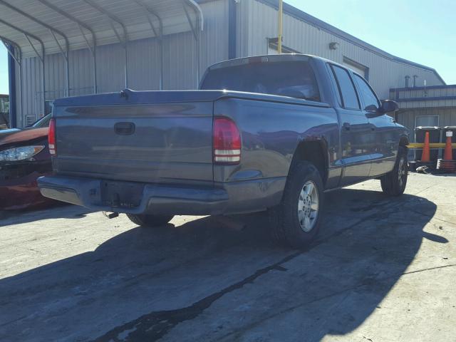 1B7HL38X42S589414 - 2002 DODGE DAKOTA QUA GRAY photo 4