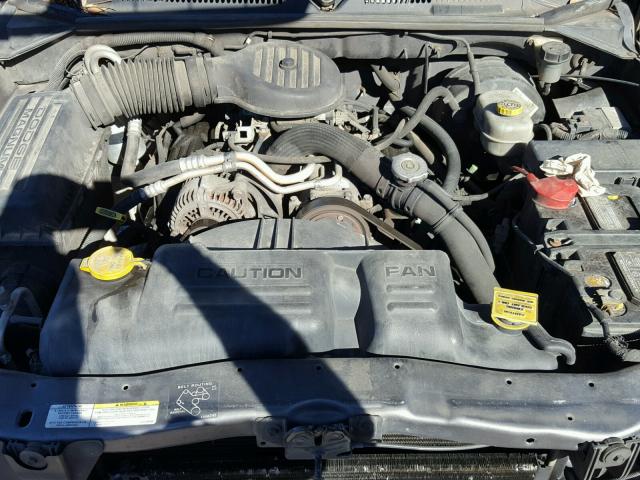 1B7HL38X42S589414 - 2002 DODGE DAKOTA QUA GRAY photo 7