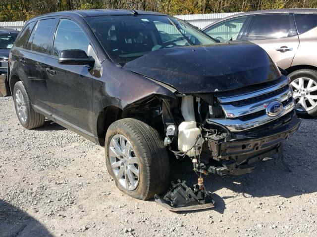 2FMDK3JC0DBB17258 - 2013 FORD EDGE SEL BLACK photo 1