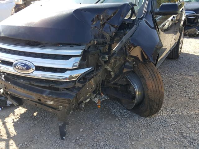 2FMDK3JC0DBB17258 - 2013 FORD EDGE SEL BLACK photo 9