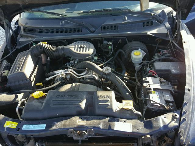 1B7GL22X4YS625805 - 2000 DODGE DAKOTA BLUE photo 7