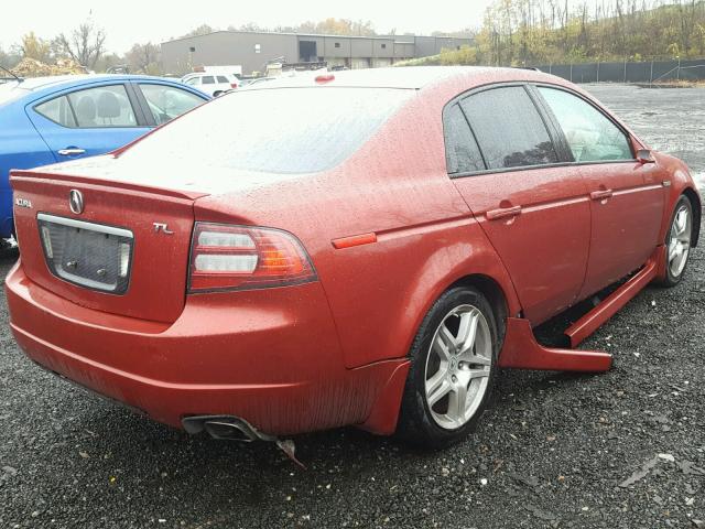 19UUA66247A027993 - 2007 ACURA TL RED photo 4