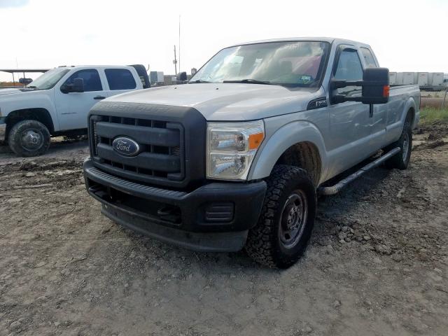 1FT8X3B60DEA63738 - 2013 FORD F350 SUPER SILVER photo 2