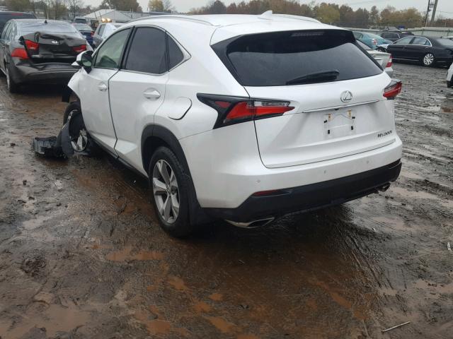 JTJBARBZ6H2116449 - 2017 LEXUS NX 200T WHITE photo 3