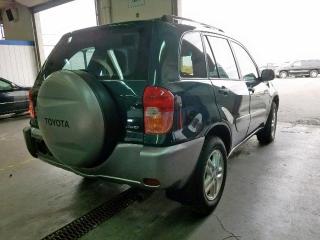 JTEHH20V930249206 - 2003 TOYOTA RAV4 GREEN photo 4