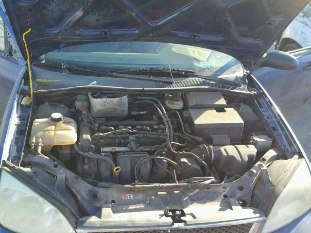 1FAFP34N55W138429 - 2005 FORD FOCUS ZX4 BLUE photo 7