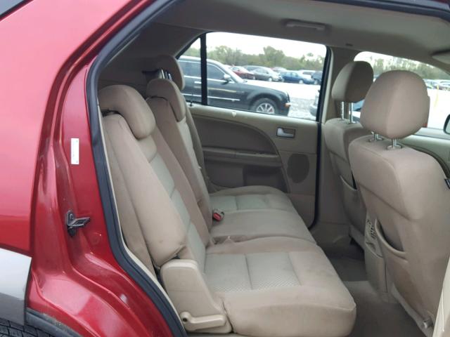 1FMDK02177GA18347 - 2007 FORD FREESTYLE RED photo 6