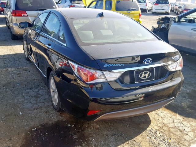 KMHEC4A46DA095973 - 2013 HYUNDAI SONATA HYB BLACK photo 3