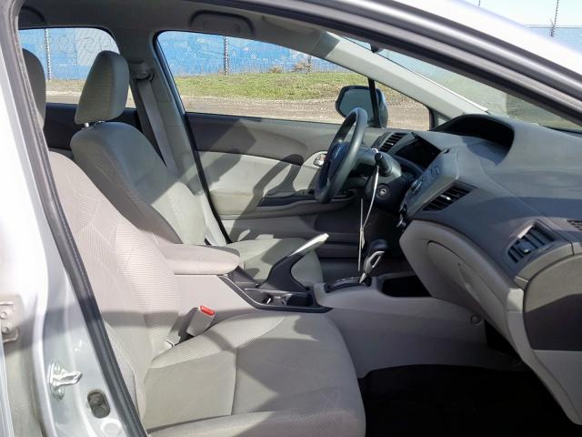 2HGFB2F41CH044357 - 2012 HONDA CIVIC LX SILVER photo 5