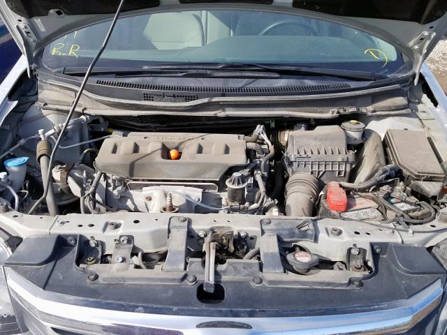 2HGFB2F41CH044357 - 2012 HONDA CIVIC LX SILVER photo 7