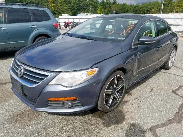 WVWHP7AN2BE708595 - 2011 VOLKSWAGEN CC LUXURY GRAY photo 2