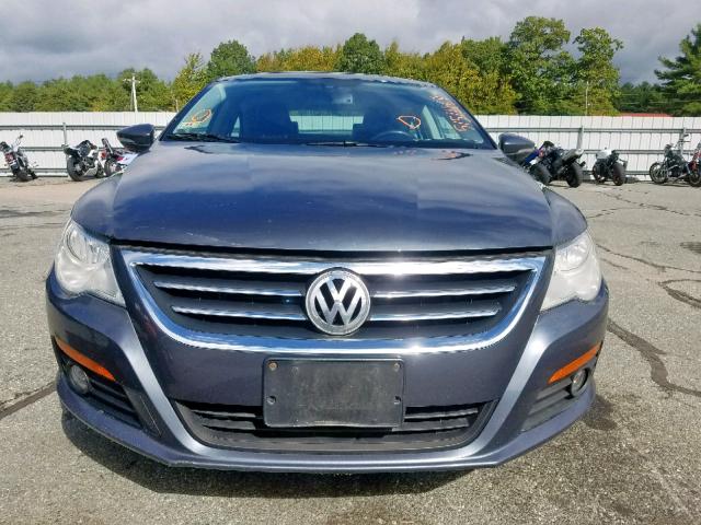 WVWHP7AN2BE708595 - 2011 VOLKSWAGEN CC LUXURY GRAY photo 9