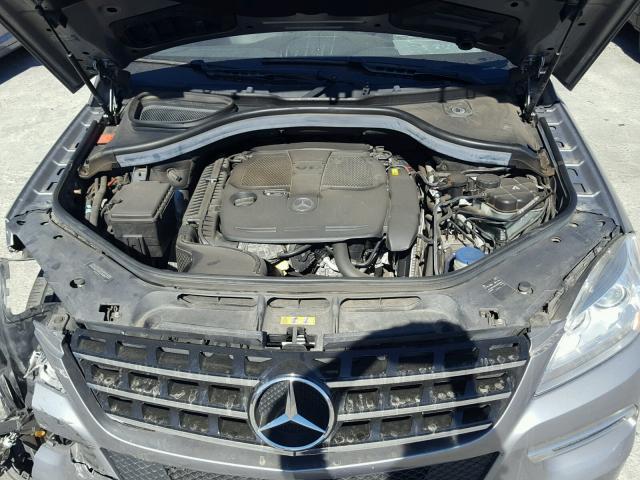 4JGDA5HB9EA276207 - 2014 MERCEDES-BENZ ML 350 4MA SILVER photo 7