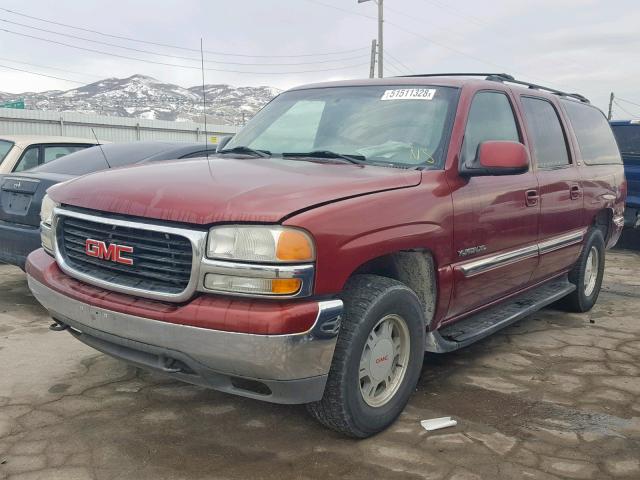 1GKFK16T81J287230 - 2001 GMC YUKON XL K RED photo 2