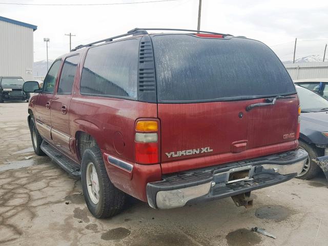 1GKFK16T81J287230 - 2001 GMC YUKON XL K RED photo 3