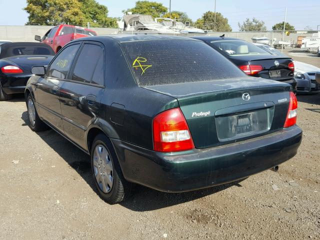 JM1BJ225330164163 - 2003 MAZDA PROTEGE DX GREEN photo 3