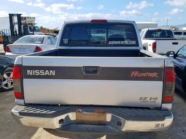 1N6ED27T8YC337786 - 2000 NISSAN FRONTIER C SILVER photo 6